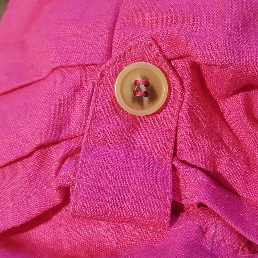Anthropologie Avitus Button Front Linen Shorts - Picture 6 of 8